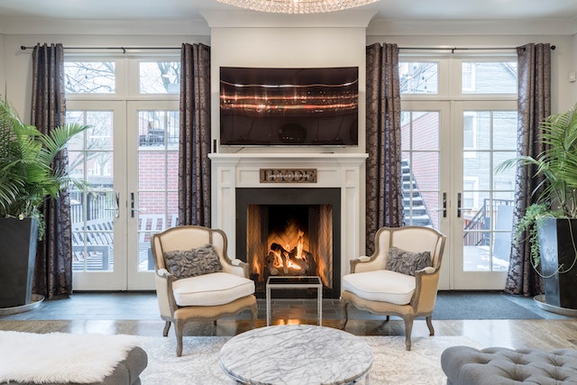 Fireplace in Living Room