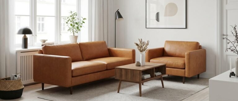 2 seater leather couch