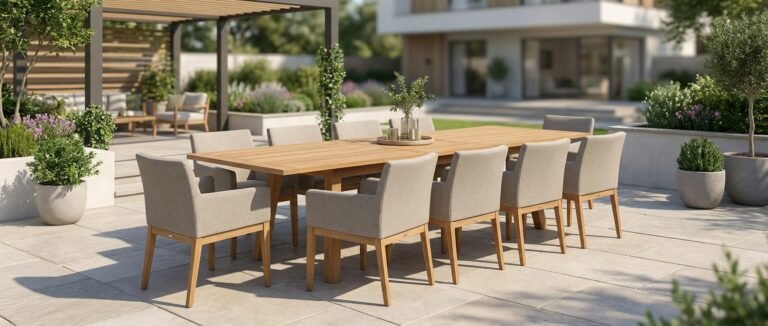 10 seater outdoor dining set
