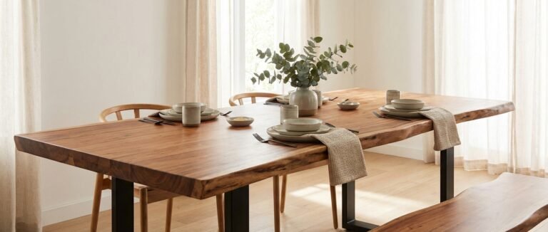 acacia dining table