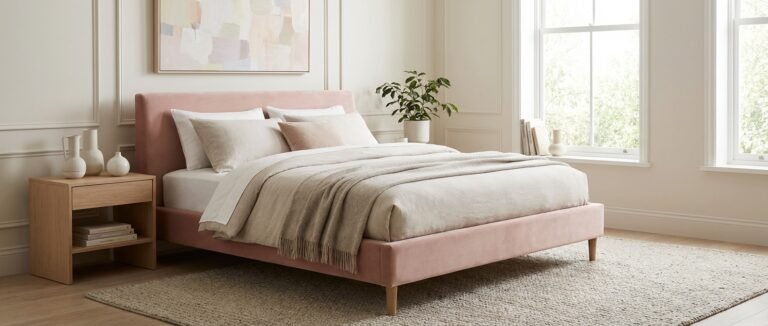 bed frame pink