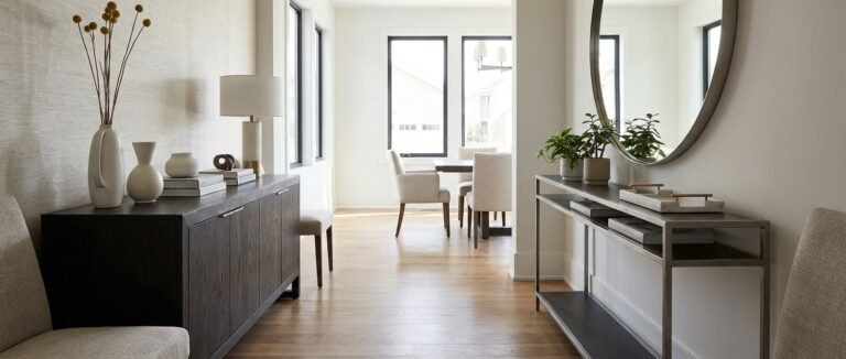 buffet and console tables