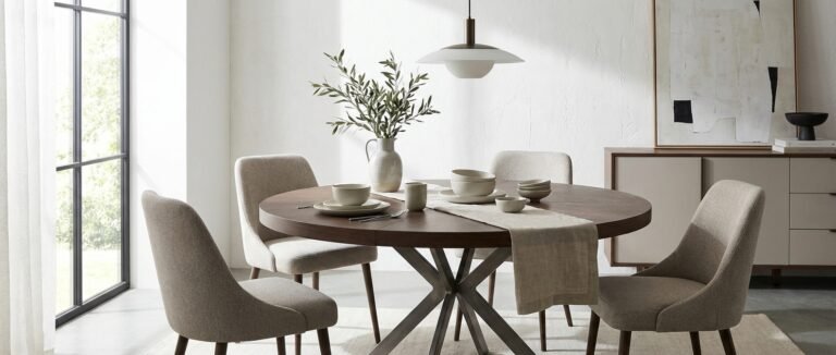 circular extending dining table