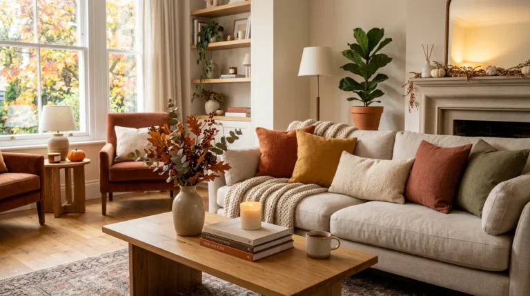 autumn living room decor