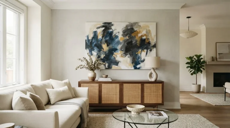 canvas art in living room
