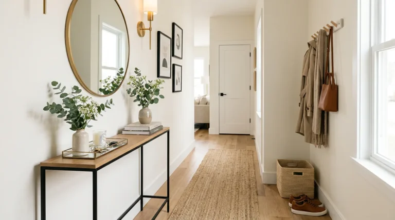 decor for very narrow foyer