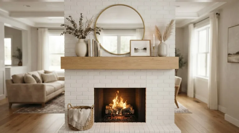 decorating fireplace mantel