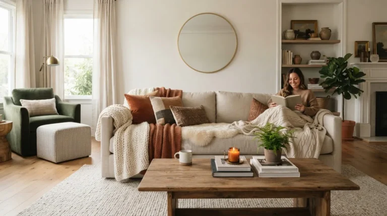 how to create a cozy living room