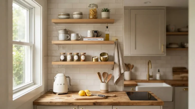 small kitchen shelf ideas