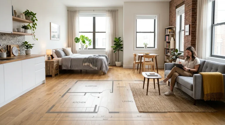 studio apartment floor plan